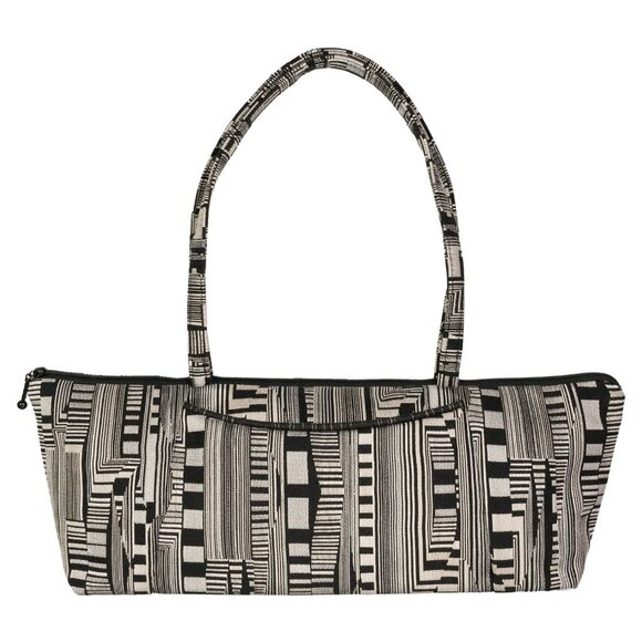 Maruca Millie Lu Optic Beat Black Hand-Sewn Fabric Bag NWOT - Picture 1 of 8